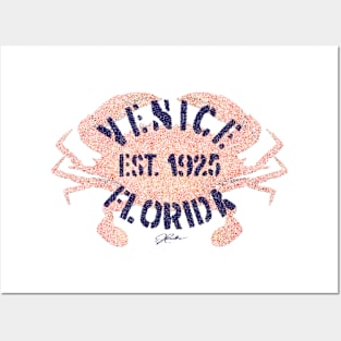 Venice, Florida, Est. 1925, Blue Crab Posters and Art